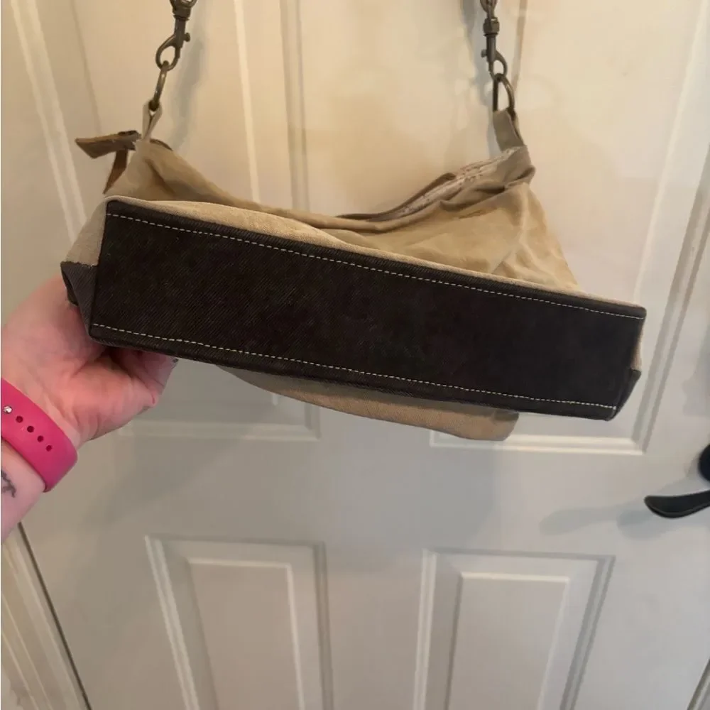 Myra Bag Tan and Black Crossbody